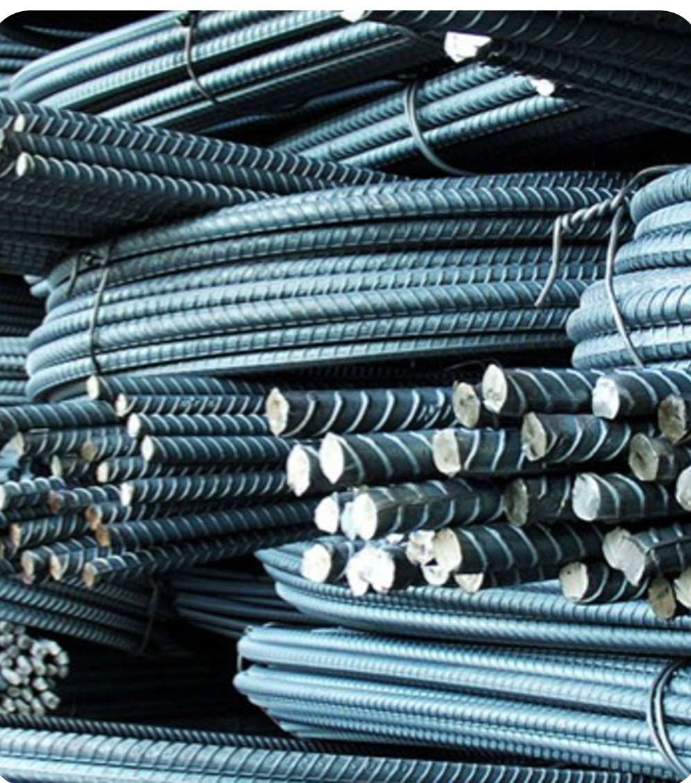 TMT Steel Rebars neatly bundled for high-strength reinforced concrete work